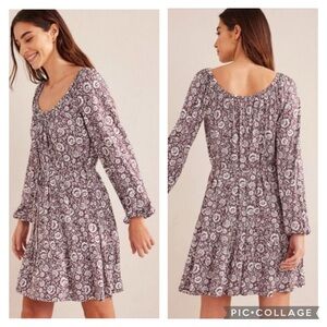 Boden Scoop Tiered Mini Dress Size 10L